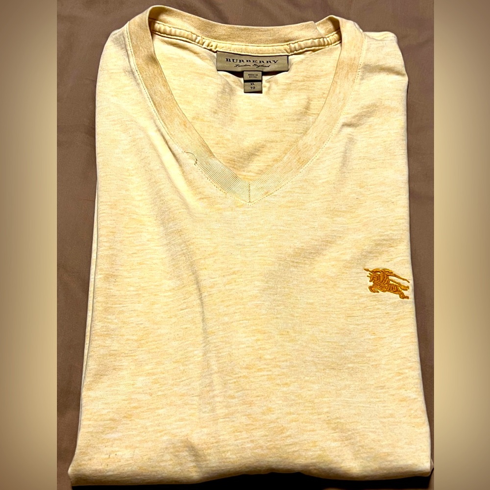**NWOT** Burberry Monogram V-Neck T-Shirt